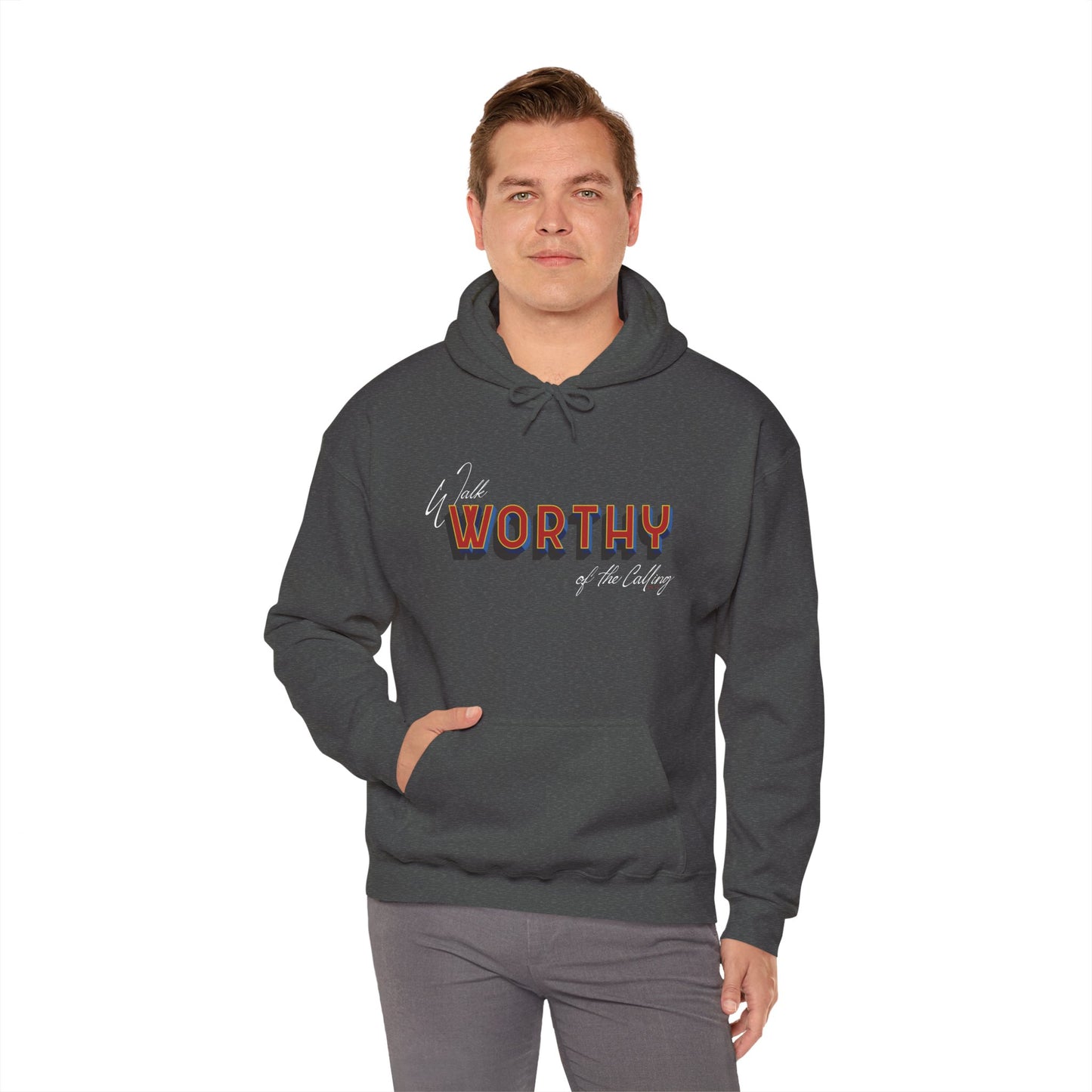 Worthy of the Calling Hoodie — Ephesians 4:1-3 Inspirational Christian Pullover