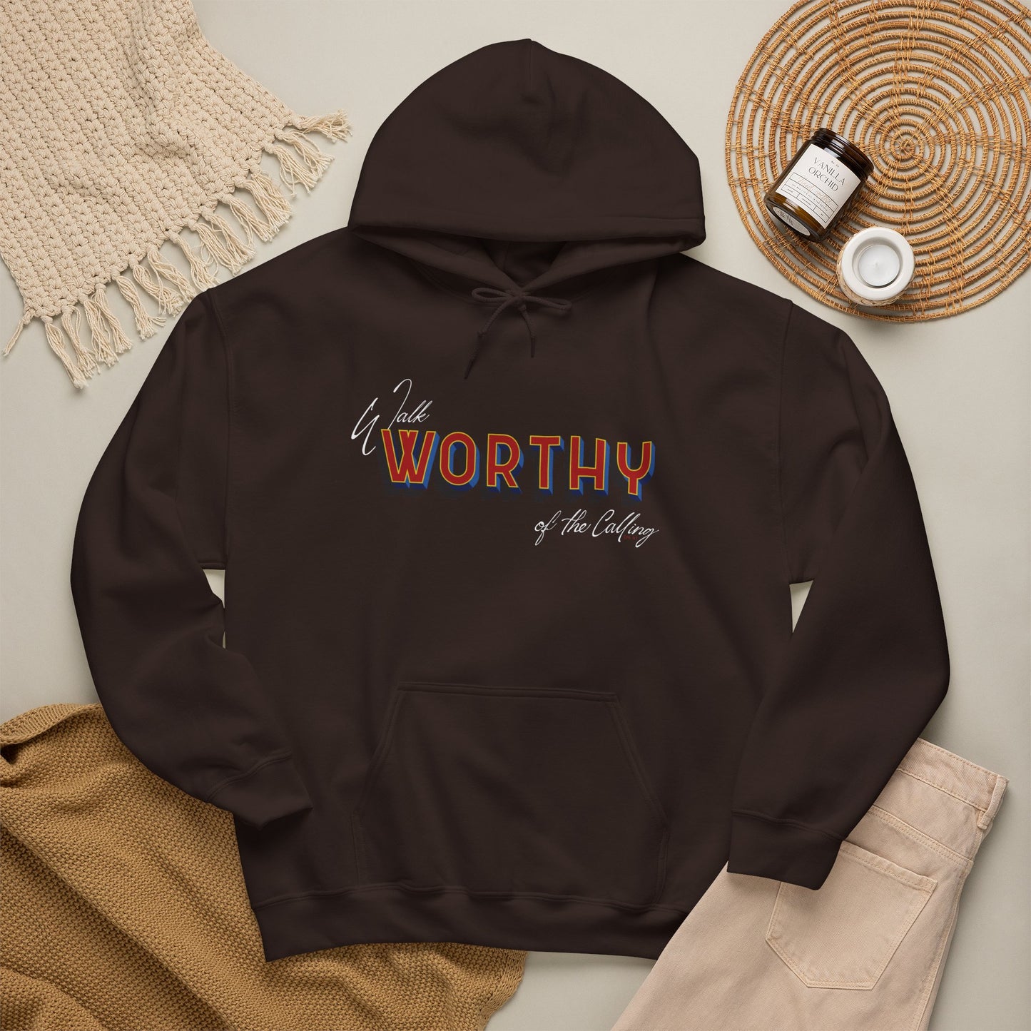 Worthy of the Calling Hoodie — Ephesians 4:1-3 Inspirational Christian Pullover