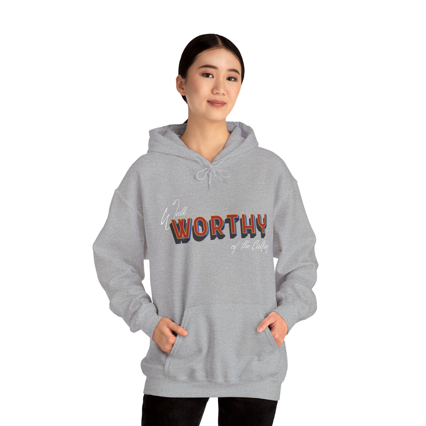 Worthy of the Calling Hoodie — Ephesians 4:1-3 Inspirational Christian Pullover