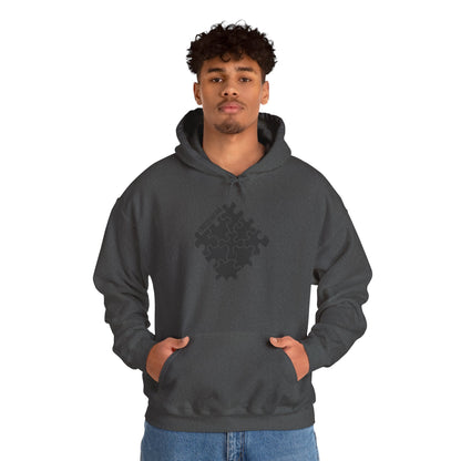 Tone on Tone Gray Logo Hoodie