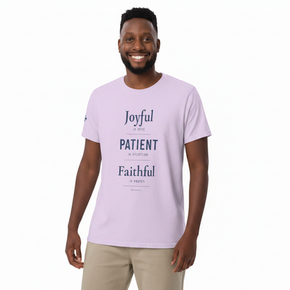 Romans 12 - Joyful · Patient · Faithful - Heavyweight Blue