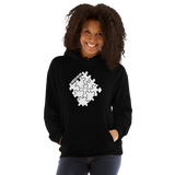 United We Live Black Hoodie White Logo