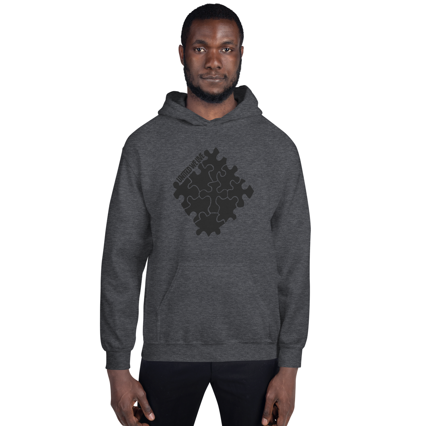 Tone on Tone Gray Logo Hoodie