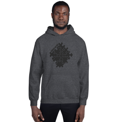 Tone on Tone Gray Logo Hoodie