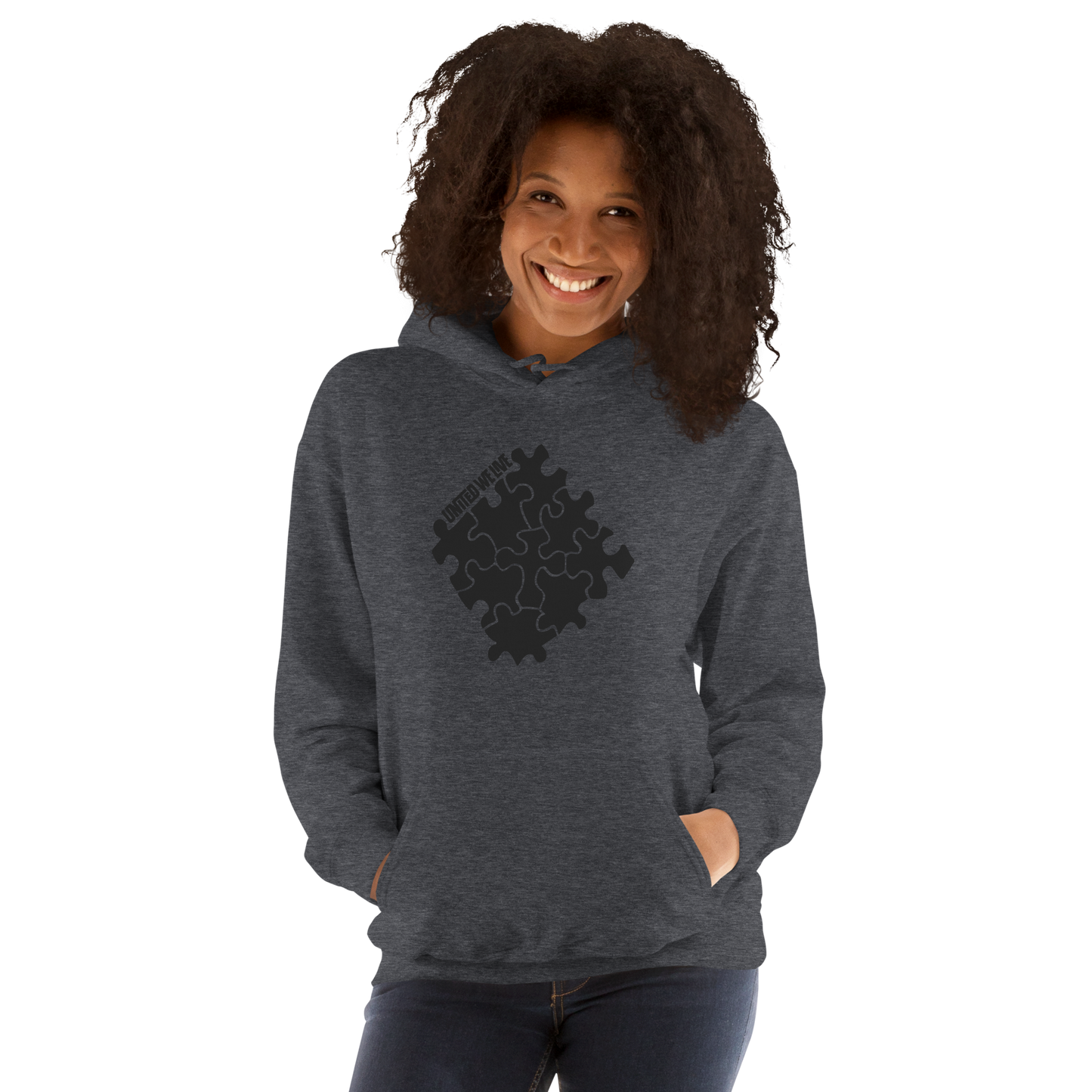 Tone on Tone Gray Logo Hoodie