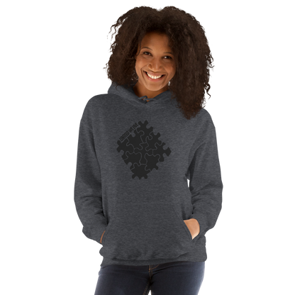 Tone on Tone Gray Logo Hoodie