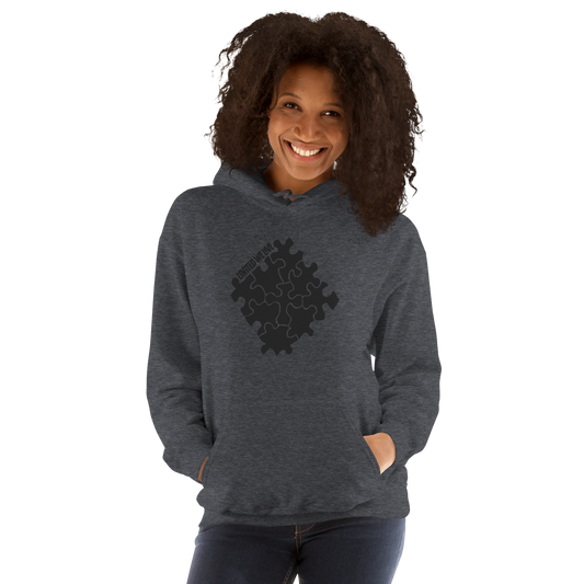 Tone on Tone Gray Logo Hoodie