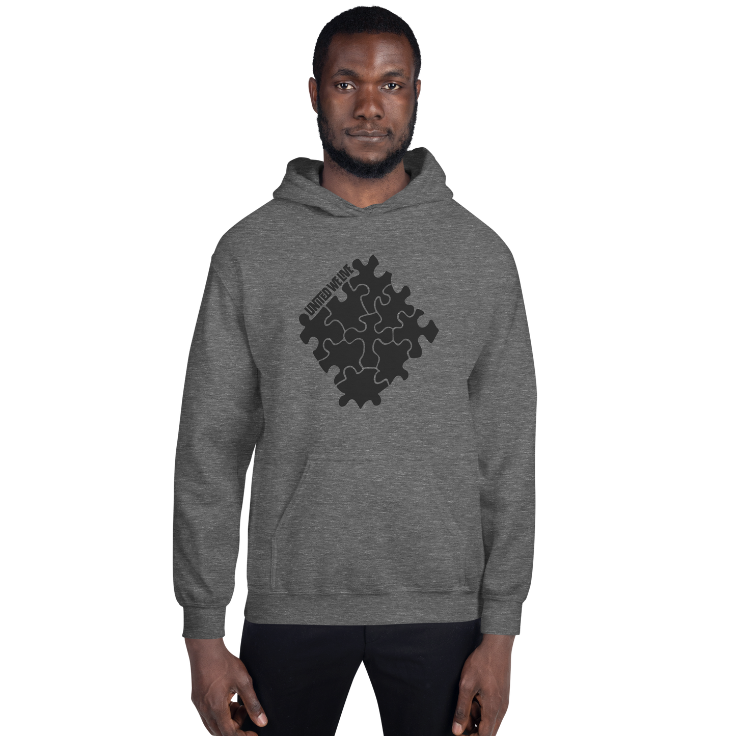 Tone on Tone Gray Logo Hoodie