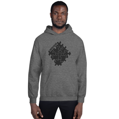 Tone on Tone Gray Logo Hoodie