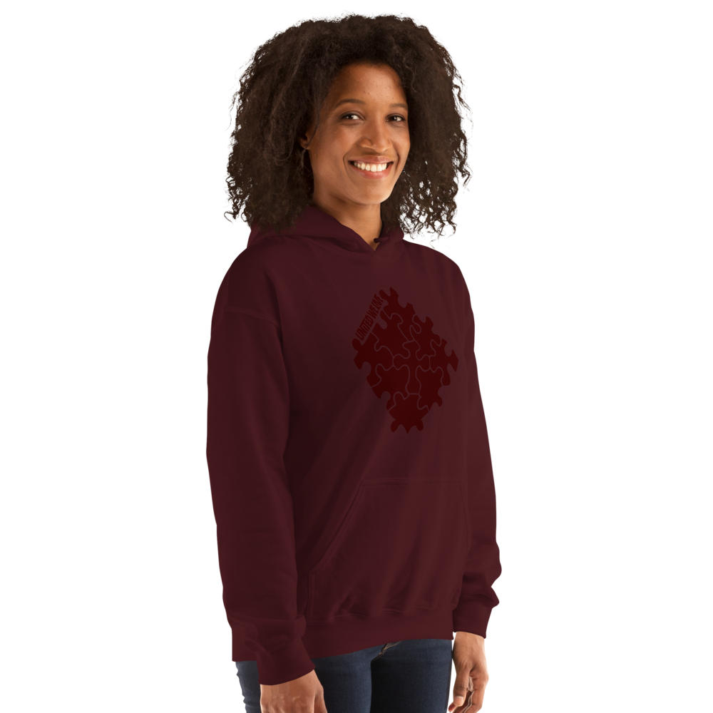 Tone on Tone Maroon Logo Hoodie