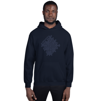 Tone on Tone Navy Logo Hoodie
