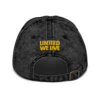 United We Live Vintage Cotton Twill Cap