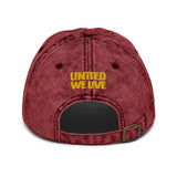 United We Live Vintage Cotton Twill Cap