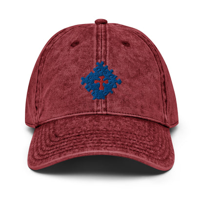 United We Live Vintage Cotton Twill Cap