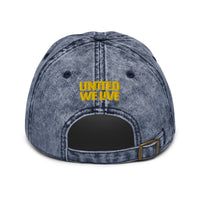 United We Live Vintage Cotton Twill Cap