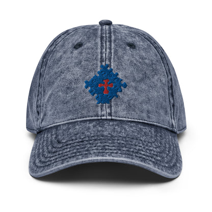 United We Live Vintage Cotton Twill Cap